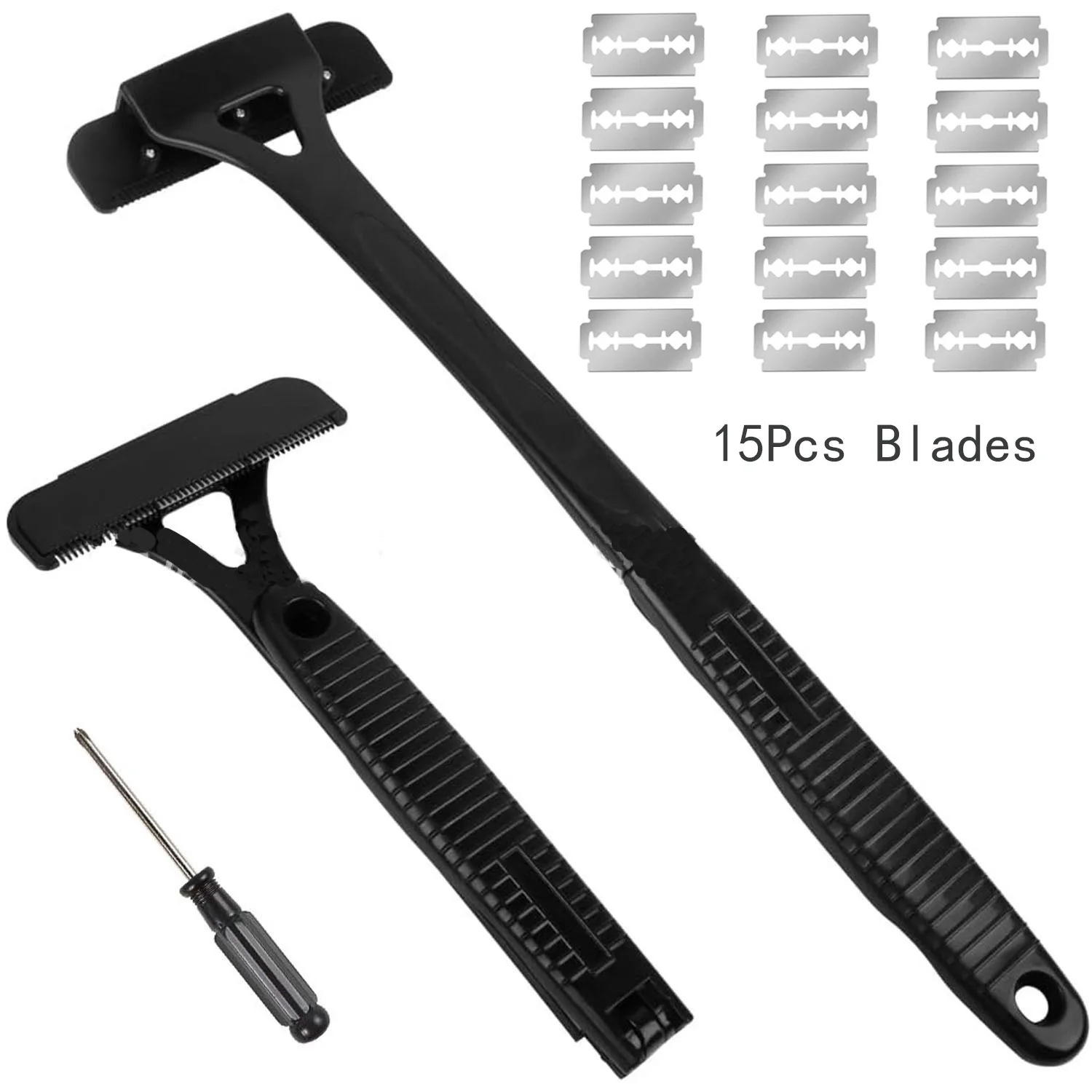 Nieuwe Mannen Terug Scheerapparaat Haar Body Scheerapparaat Veiligheid Lange Steel Opvouwbare Trimmer Body Been Lange Steel Verwijderen Scheren Scheermes Tool