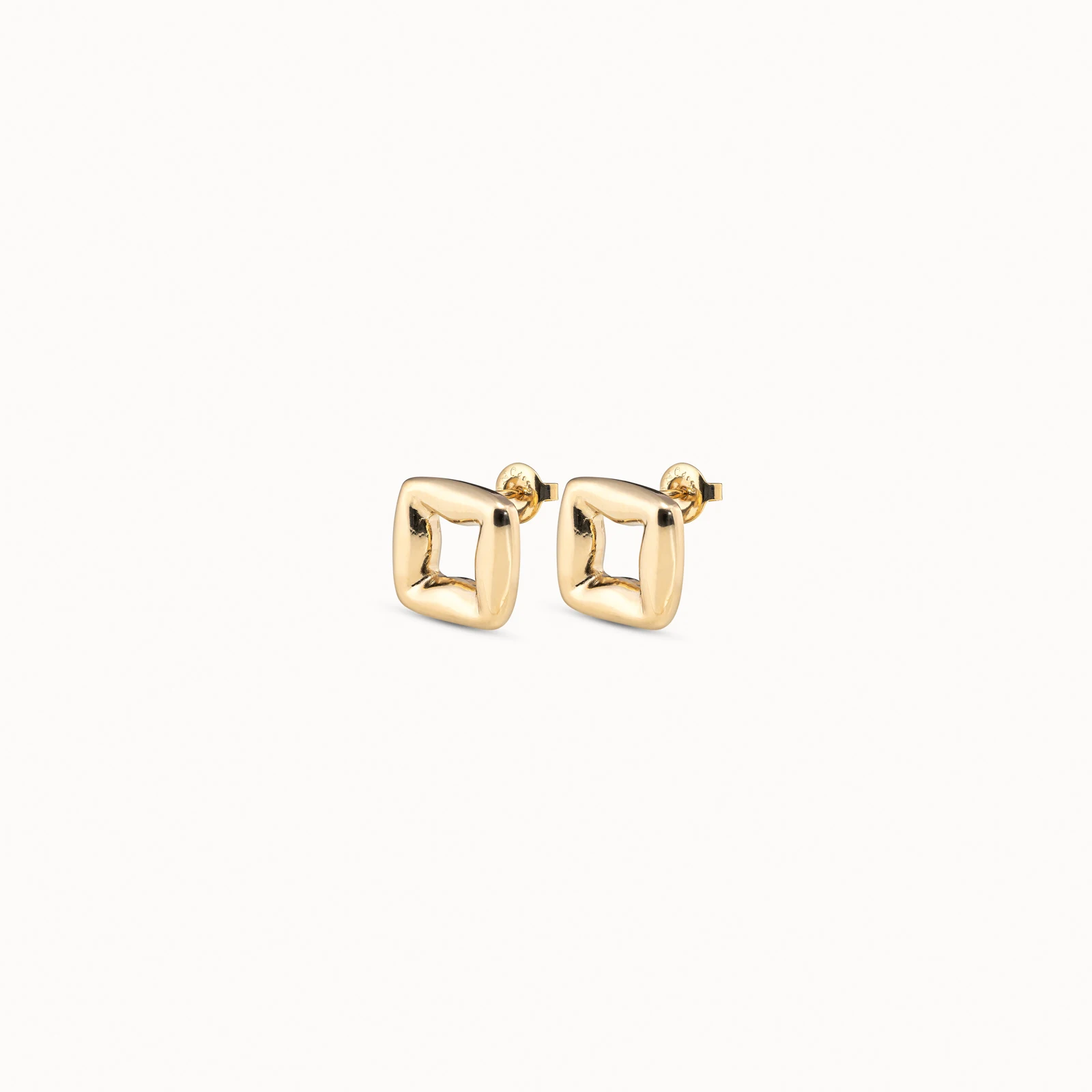 2024 Original New Product Spain UNO de 50 Jewelry Fashion Luxury Simple 14k Gold Square Earrings Women's Romantic Festival Gift