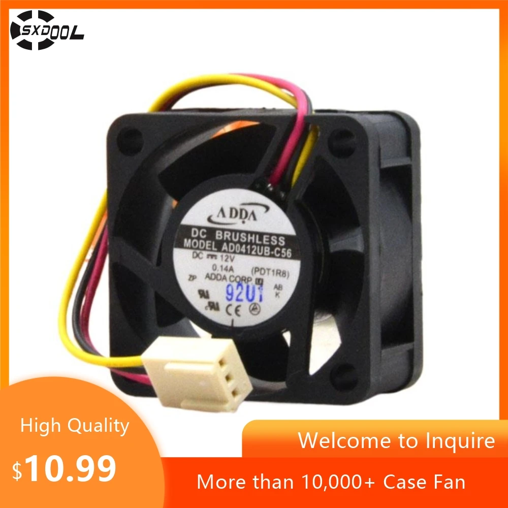 

Для Adda 4020 12 В 0,14 А AD0412UB-C56 4 см плата переключения ультра-тихий вентилятор