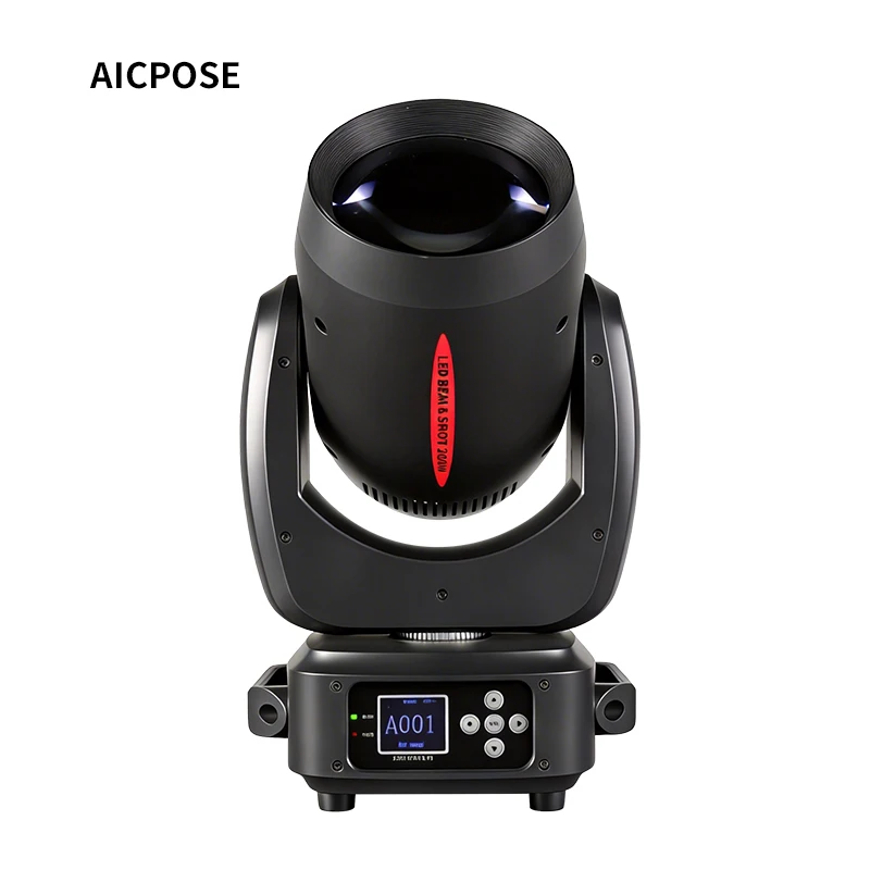 AICPOSE 200W Moving Head Light LED Beam&Spot& Zoom 24 Prisms 14 Gobos 12Color Wheel &7 -Color Wheel 6 Discharge -Lens DJ Stage