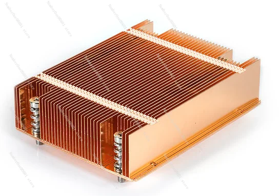 

For 2011 2066 Rectangular 1U ITX Ultra-thin Pure Copper Uniform Heat Plate Server Heat Sink Fan T318