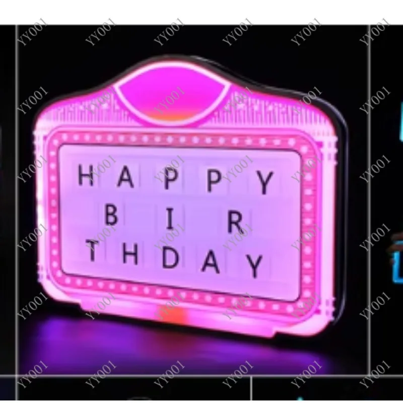 LED Luminous Handheld Sign for Bar KTV Nightclub Atmosphere & Birthday Party Props