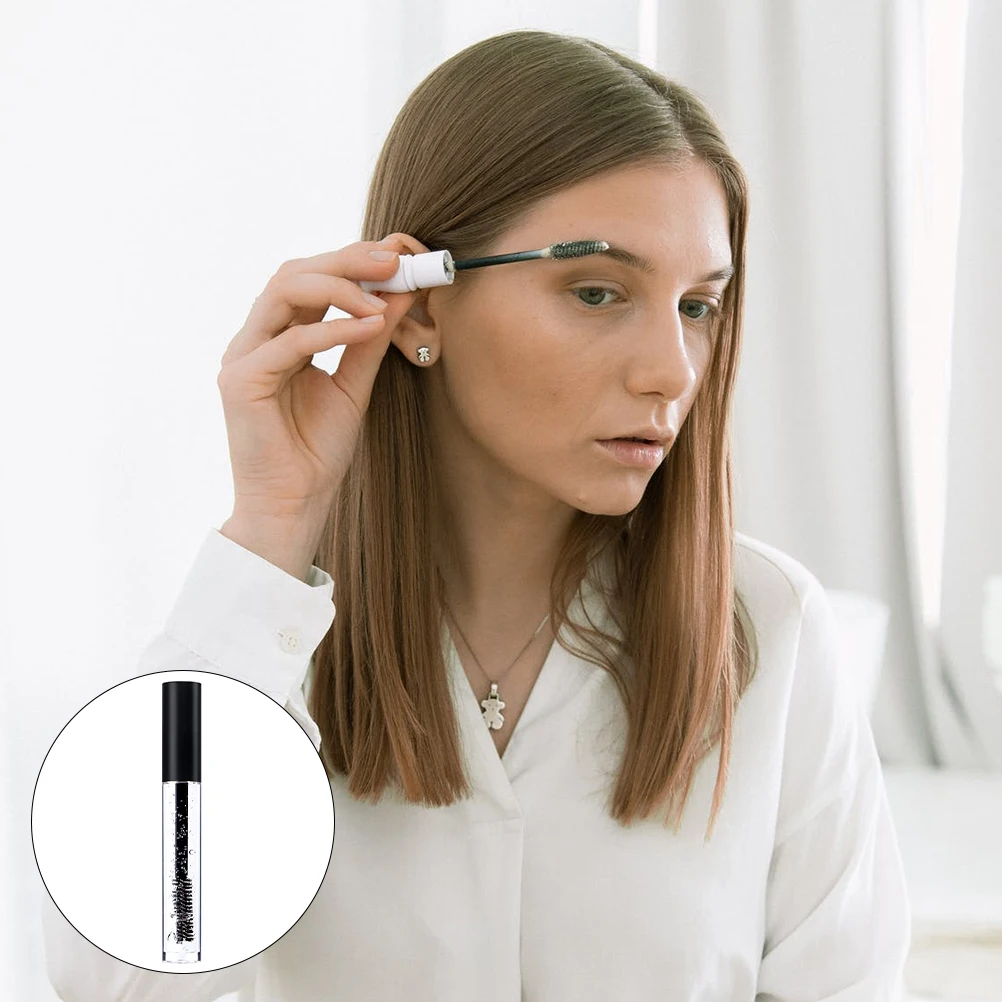 

2 Pcs Eyebrow Shaping Liquid Waterproof Clear Gel Colorless Makeup Setting Brow Gel Long Lasting 360 Degree Brush Eyebrow
