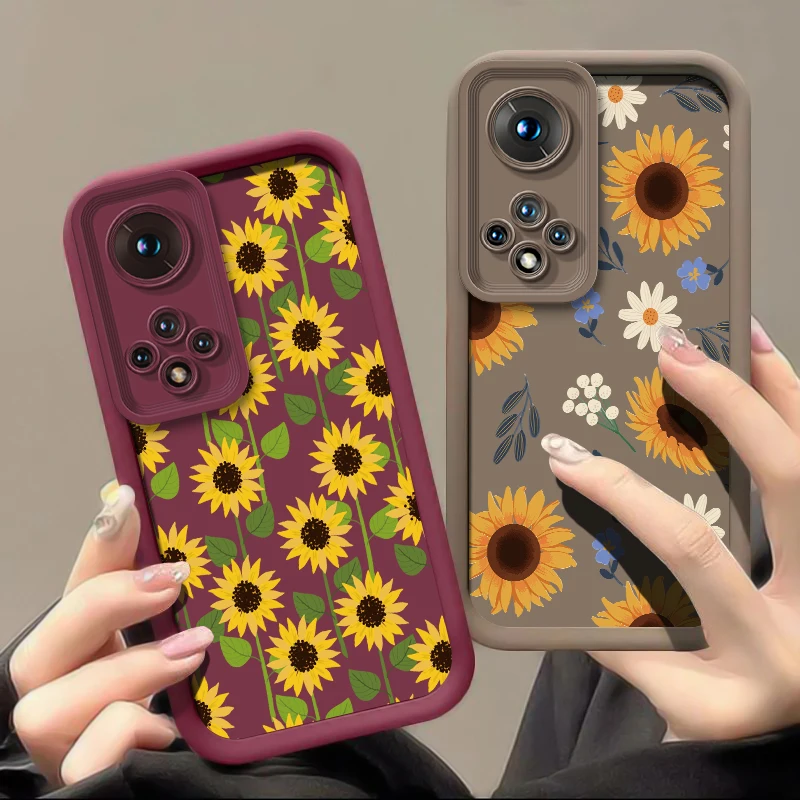 15 الترا عباد الشمس طباعة جراب هاتف ل Xiaomi 17 برو ماكس 15T برو 11 لايت 5G NE 11i 14T 13T 13 12 غطاء سيليكون مقاوم للصدمات