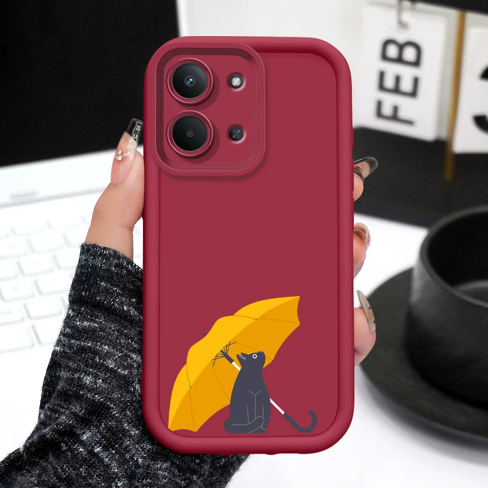 Umbrella Cat Phone Case For Huawei Honor 600 400 300 Pro Lite Smart X9C X8D X8B X7B X6C X6B Magic 8 7 6 5 4 Staircase Cover view 3