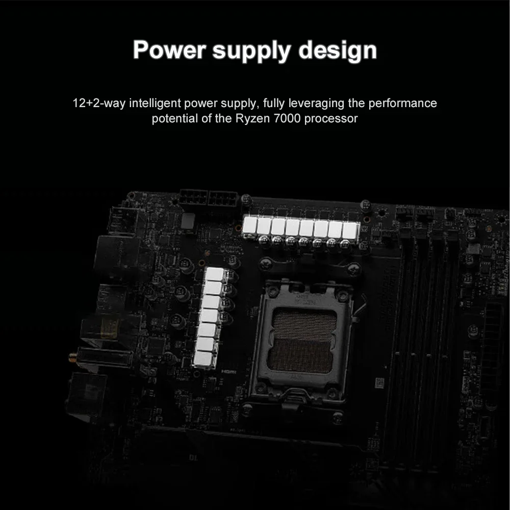 MSI Mainboard MAG B650M MORTAR WIFI Motherboard AMD Ryzen 7 7700 DDR5  WIFI 6 (AX)  RGB,Cooling Armor  Wi-Fi 6E M.2 USB3.2