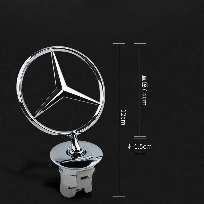 

Эмблема на капот для Mercedes-Benz W202 W203 W204 W205 W208 W210 W220 GLA CLA GLC GLK GLE, аксессуары