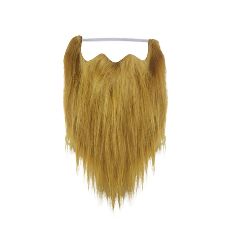 

Реалистичная регулируемая кудрявая борода Санта-Клауса, искусственная борода, аксессуары для костюма, реквизит для рождественской вечеринки, праздничный декор ﻿