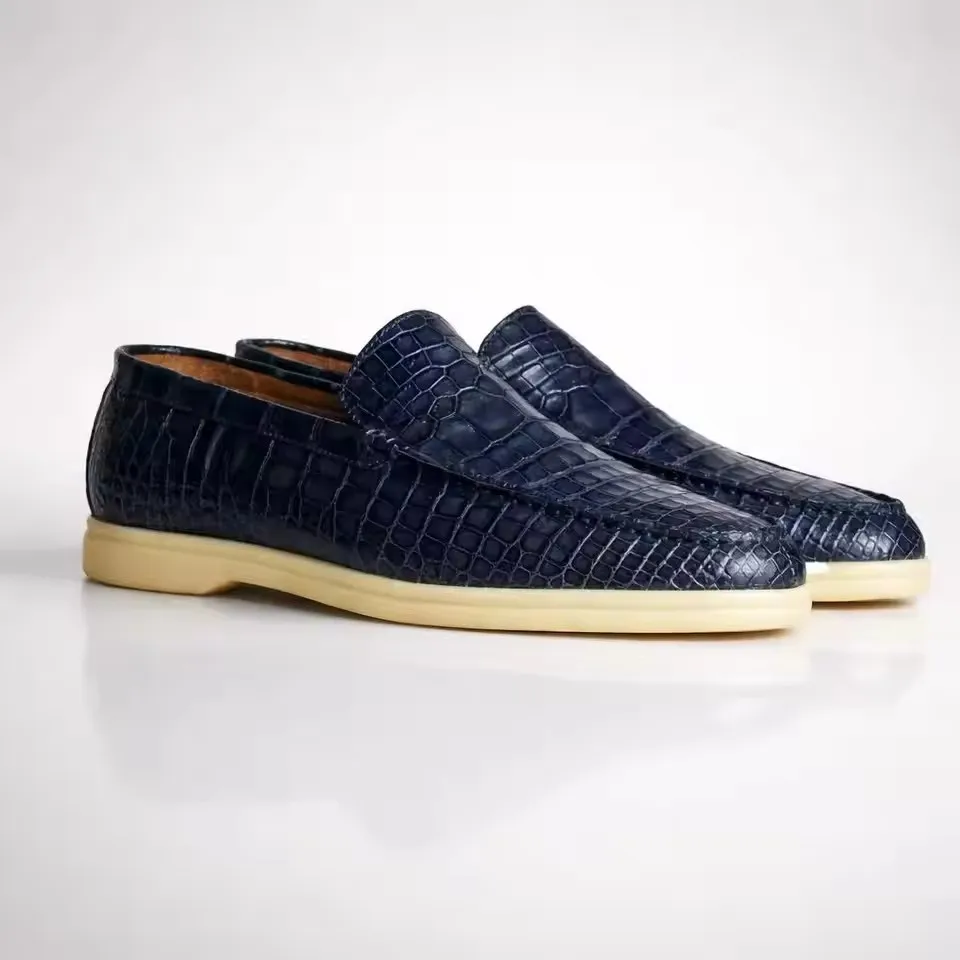 2026 nieuwe casual schoenen van krokodillenleer voor heren - afbeelding 1