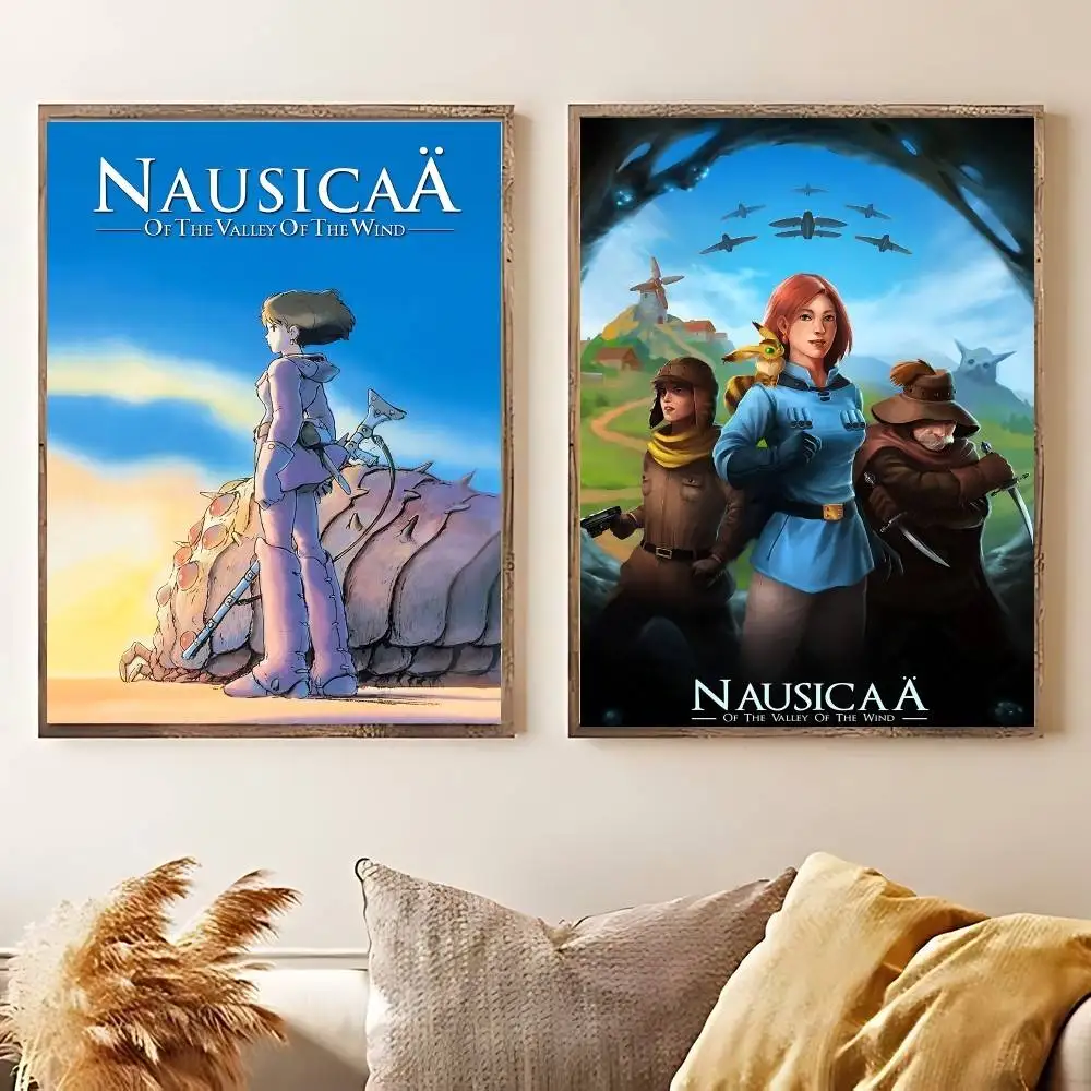 N-Nausicaa Of The Valley Of The Wind Poster Print Canvas Pictures Home For Living Room And Bedroom Wall Modern Decor Frameless