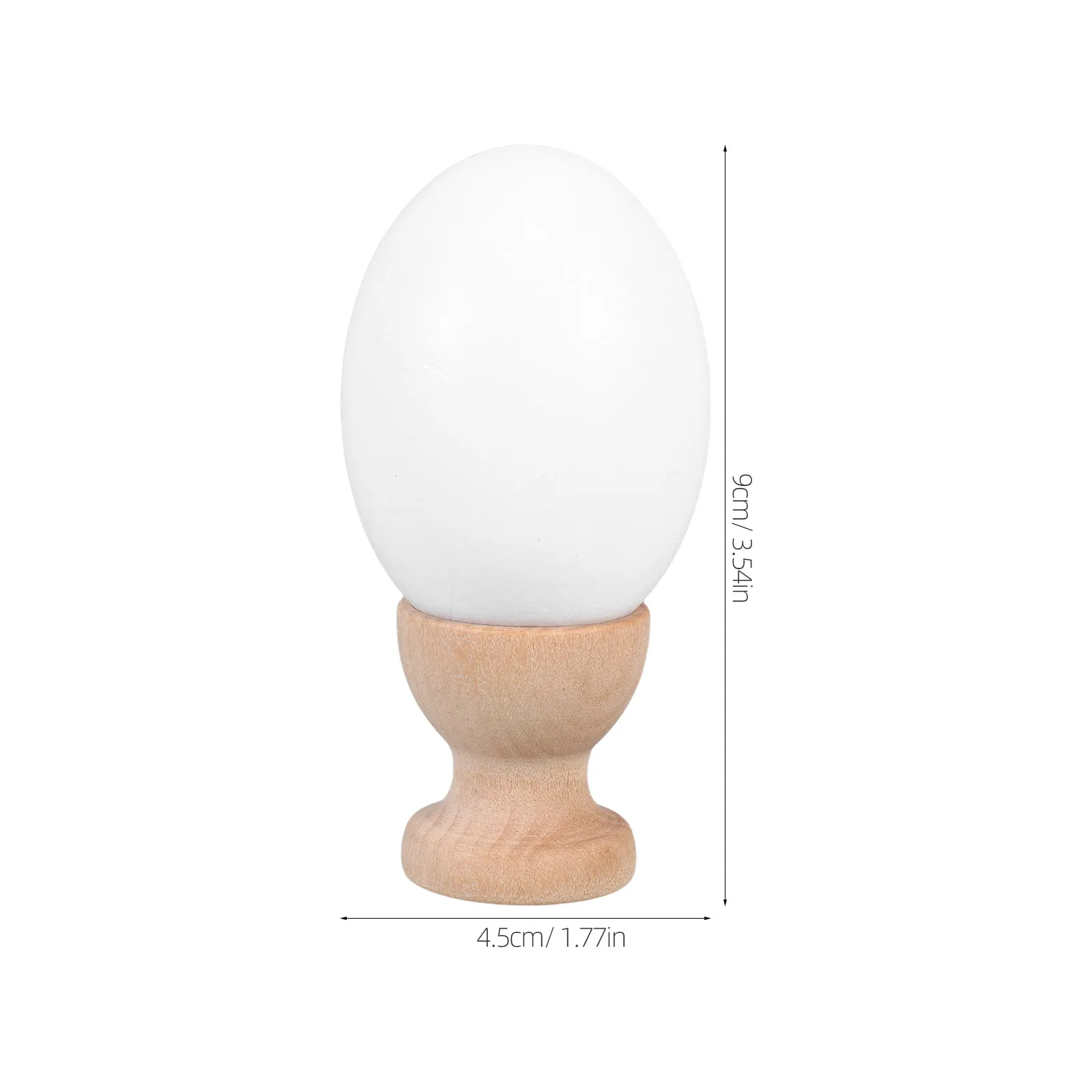1Set Egg Shaped Wooden Clay Hair Making Base for Polymer Clay Hair Texture Hat Crafting Portable Precision Sculpting Tool