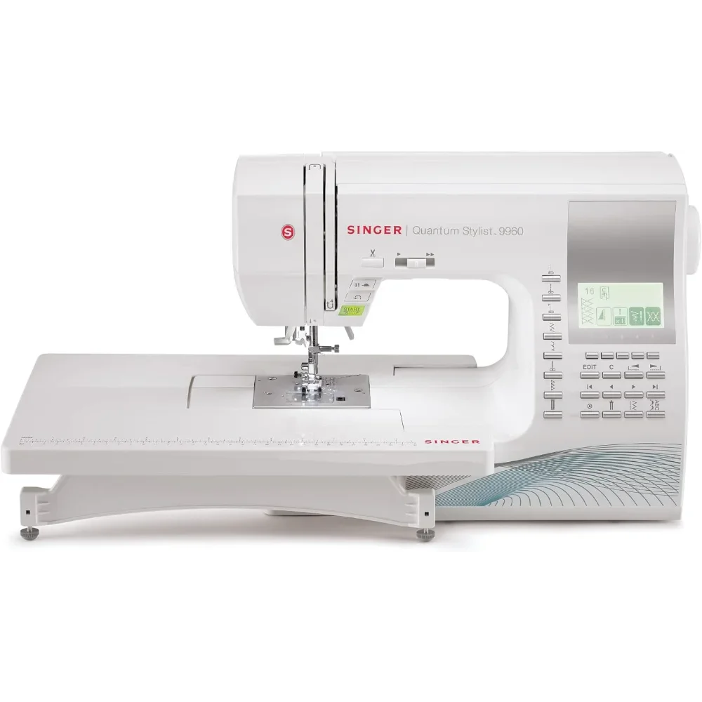 

SINGER | 9960 Sewing & Quilting Machine With Accessory Kit, Extension Table - 600 Stitches & Electronic Auto Pilot Mode