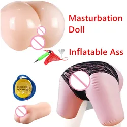 Inflatable Ass Pocket Pussy Men Masturbation Doll Toy Fake Vagina Sex Toys Male Masturbator Water Injection Butt Adult Supplies