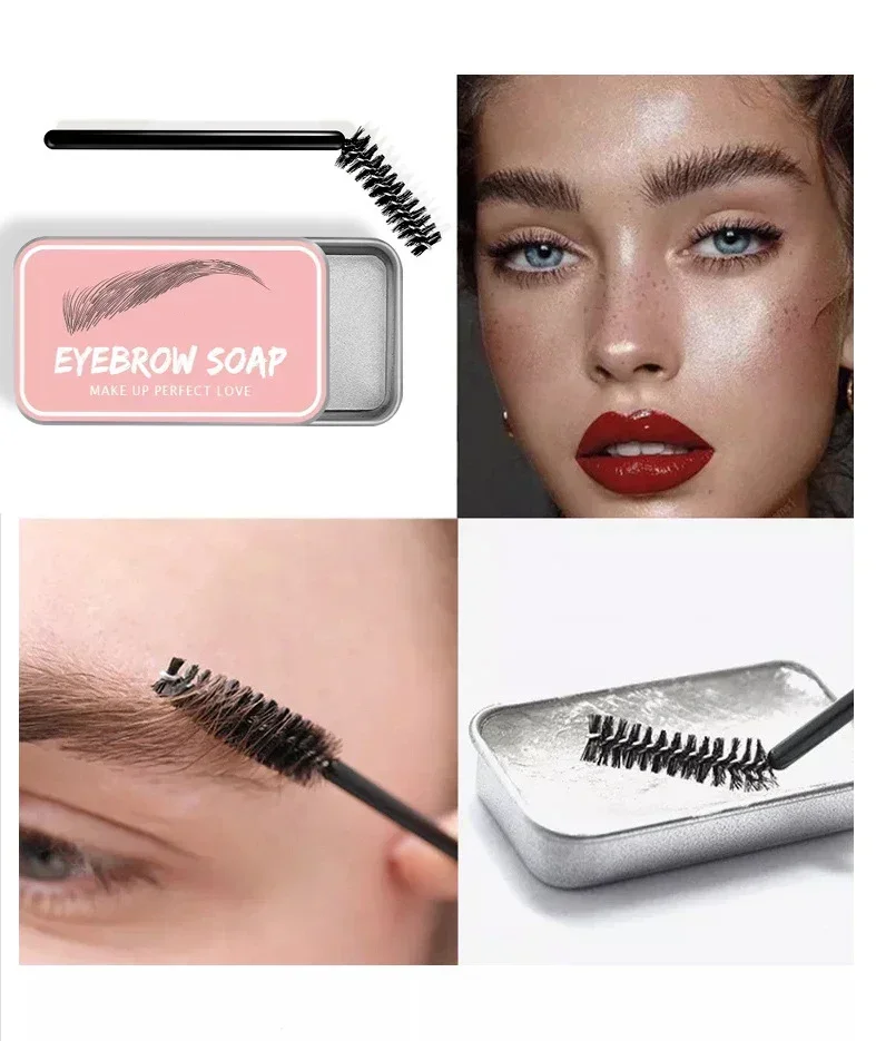 Cera per sopracciglia trasparente naturale Impermeabile durevole Pomata tridimensionale Sopracciglio Styling Sapone Sopracciglia Gel Cera Fissatore Dropshipping