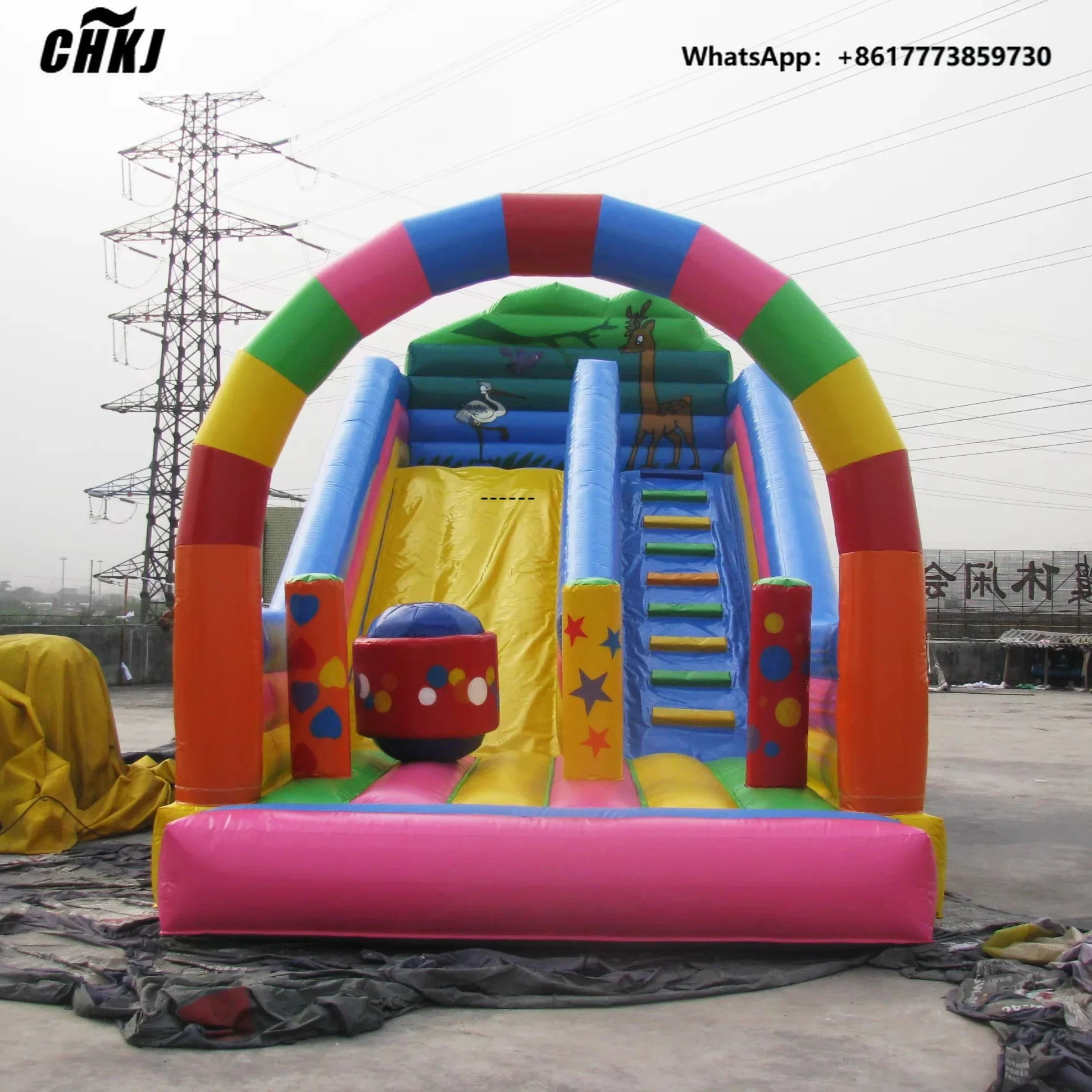 

CHKJ Made in China PVC Inflatable Bouncing Castle for Sports and Adventure Parks Water Park Jumping Trampoline Park