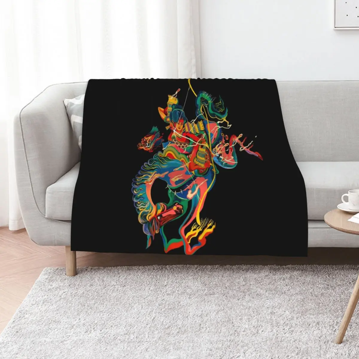 Mounted: Yabusame (Mounted Archery) Throw Blanket Multi-Purpose Flannel Fabric manga Cute bed plaid Large Blankets