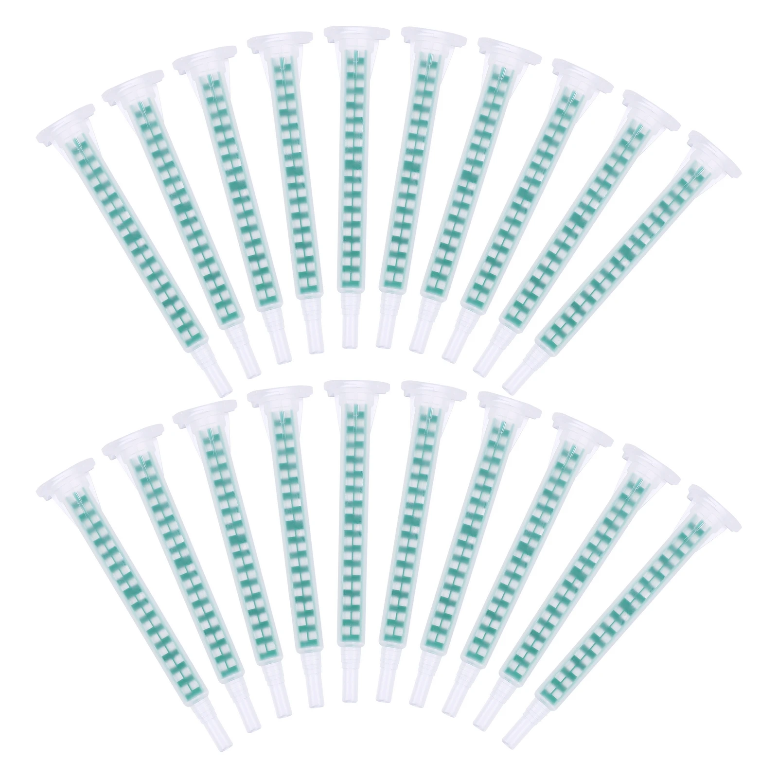 

50pcs Set Epoxy Mixing Tube Epoxy AB Glue Applicator Resin Ab Glue Cartridge Mixer Portable Practical Tool
