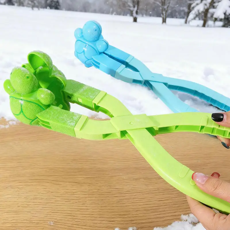 Ferramenta de neve para crianças artefato bebê inverno conjunto de clipe de neve das crianças equipamento de brinquedo animal bola de neve modelo de luta de neve