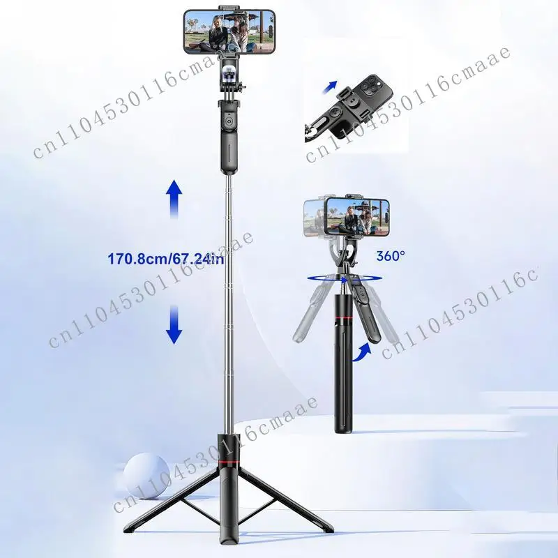 

New Selfie Stick, Wireless Selfie Stick, Anti Slip and Retractable Wireless Phone Tripod