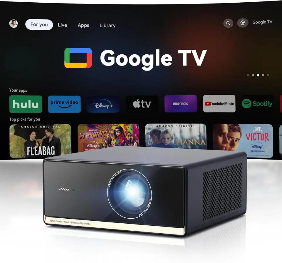 Wanbo X5 Pro 2025 New Projector Online 4k Full HD 1080P HDR10
