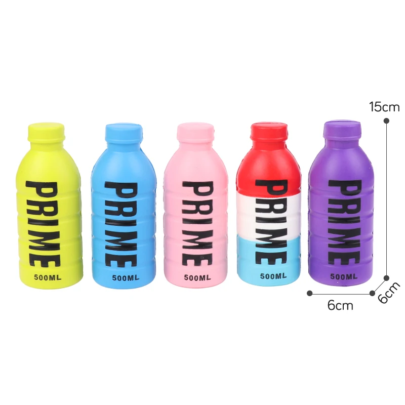 Anti-Stress Prime Drink Bottle Plushie Relief Squeeze Toy Soft Stuffed Latte Americano Coffee Kids Birthday Prop Decor Gift