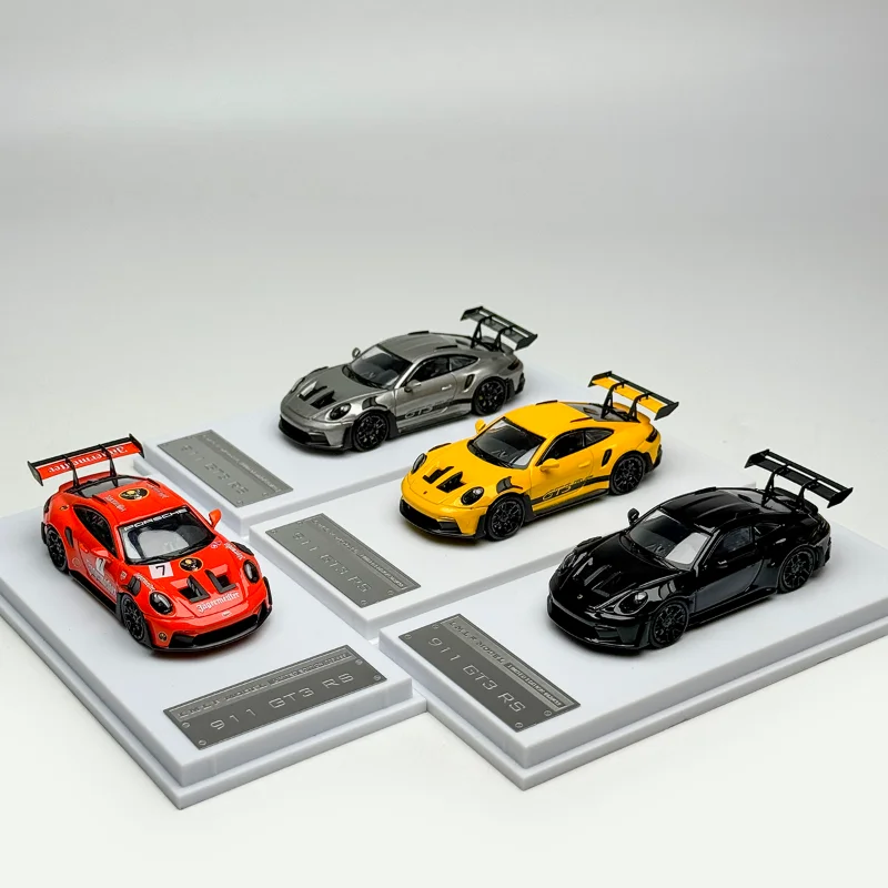 Diecast Model Car 1:64 Size Porsche 911 Alloy Car Model Porsche GT3 RS Super Car Collection Toys for Boys Gift Original Box