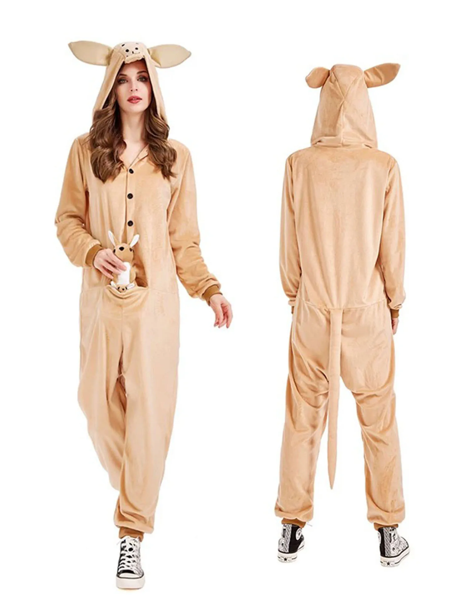 

Halloween Kangaroo Costume Animal Party Performance Suit Company Annual Exhibition Stage Women's Ethnic Fashion Stage Costume