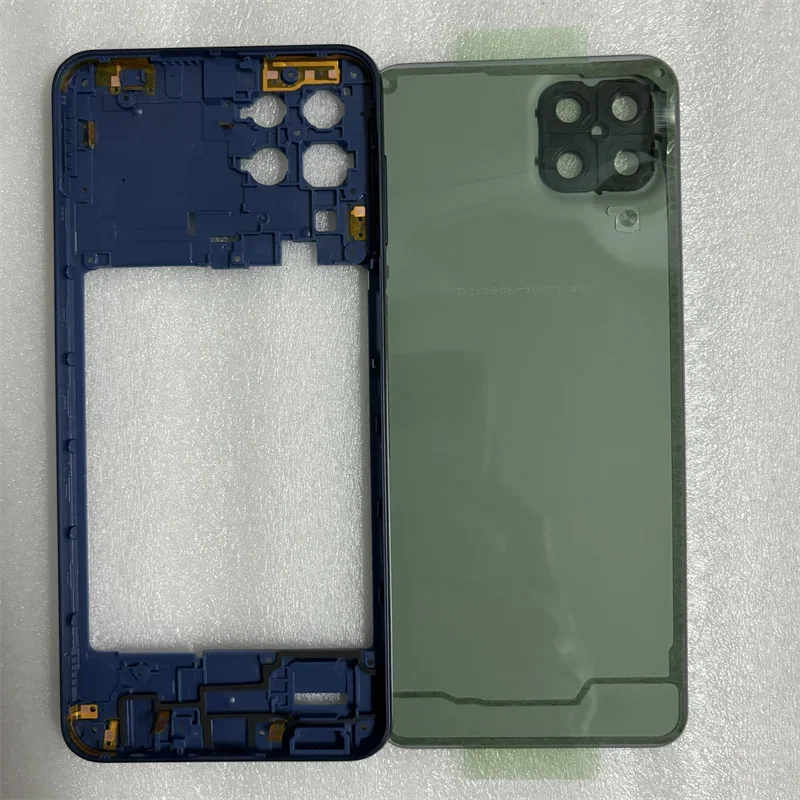 For Samsung Galaxy M33 5G m336b/M53 full housing case middle frame battery back cover rear door with camera lens repair parts