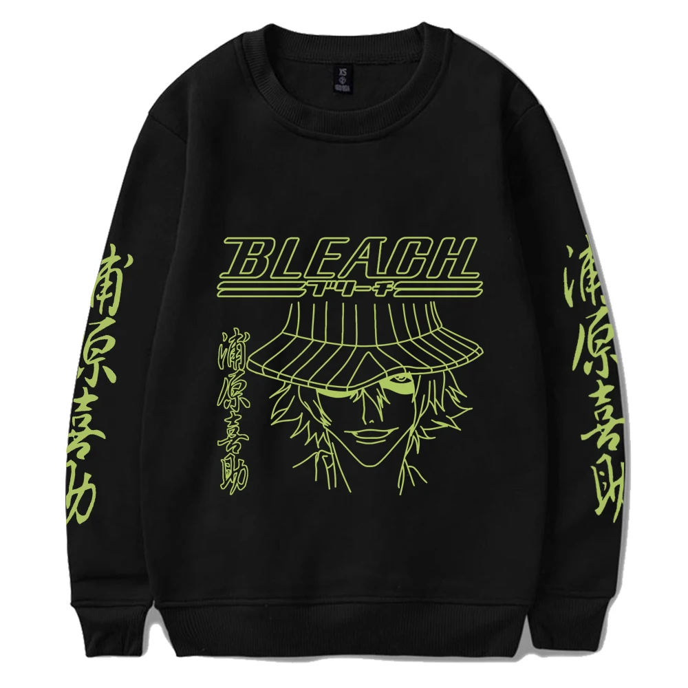 2023 Anime Hoodie Bleach Urahara Kisuke Crew Neck Sweatshirt Harajuku Man Woman Streetwear Tops