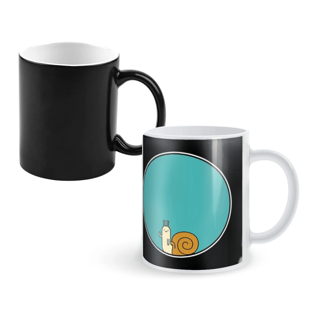 

Snail — full flat colourCoffee Mugs And Mug Creative Color Change Tea Cup Ceramic Milk Cups Novelty Gifts