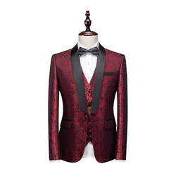 BK200Suit set three piece business formal groom set evening gown