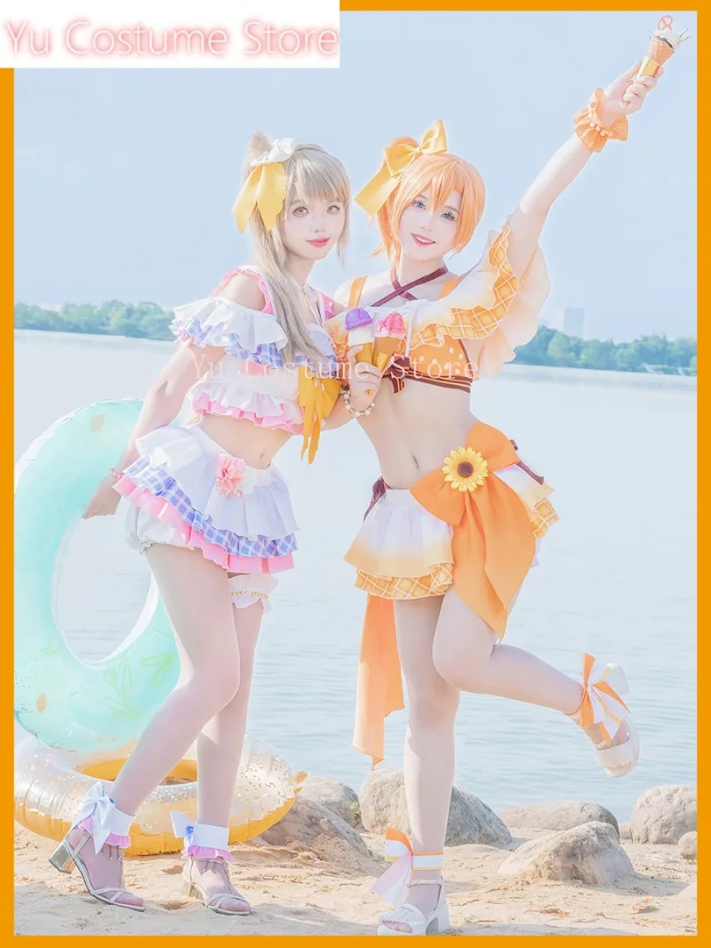 

Купальник Lovelive Aqours Kosaka Honoka Yazawa Nico Косплей Костюм Cos Game Аниме Вечеринка Униформа Хэллоуин Играть Ролевая Одежда