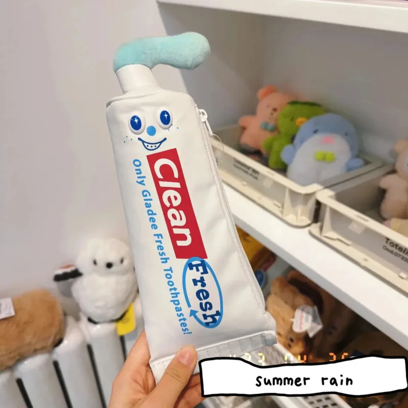 

Toothpaste Creative Cute Pen Bag Fun Funny Student Desktop Sorting Gift Stationery Storage Bag Toothpaste Pencil Case Pencil Bag