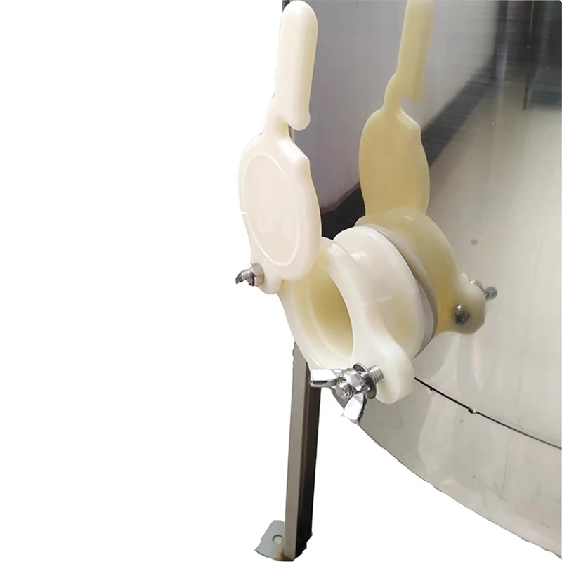 Электрический аппарат для извлечения меда 2-4 рамка фотоэлемент извлечение сот барабан Спиннер с прозрачной крышкой серебро