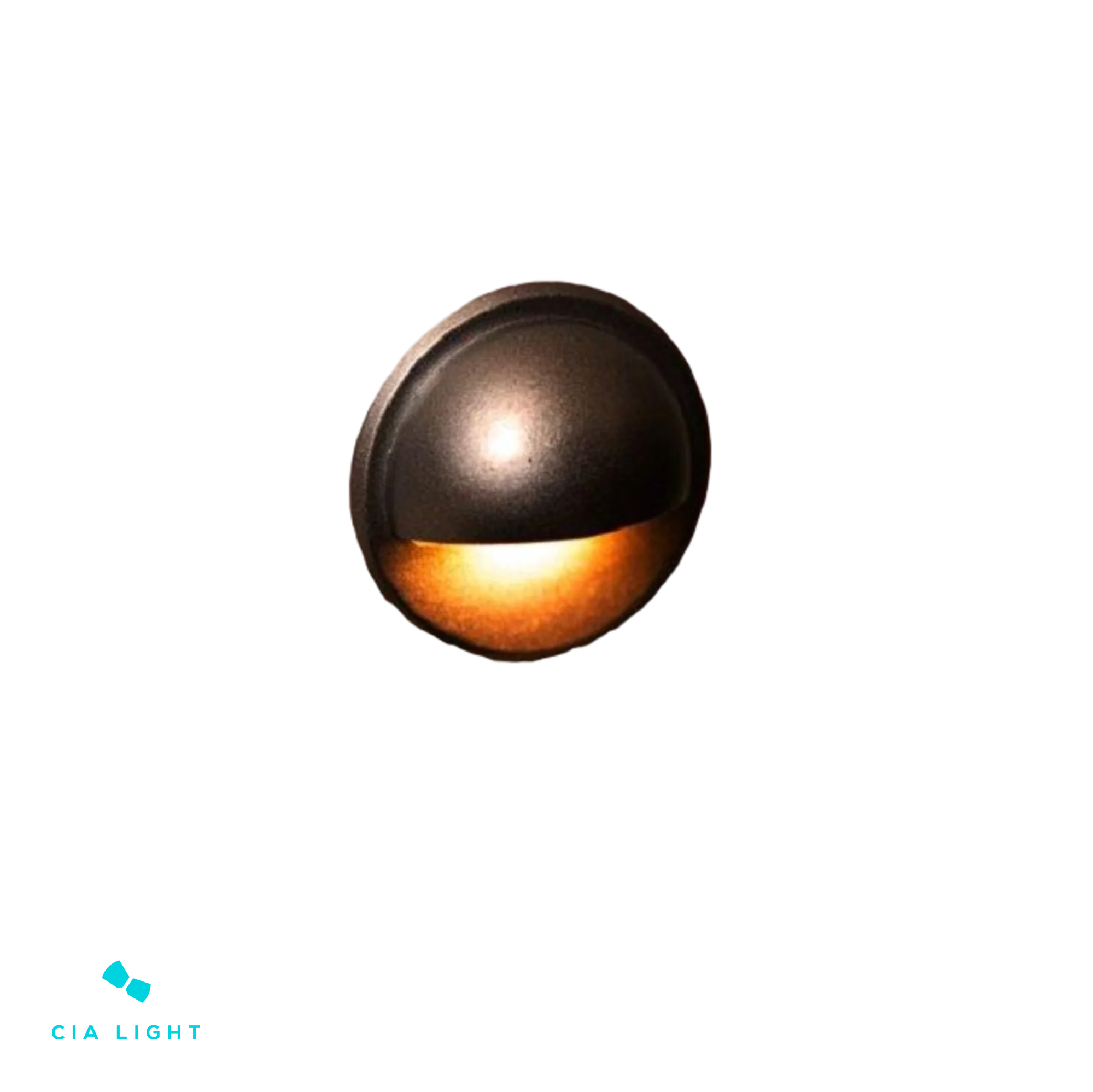 Round Led Deck DC12V 0.24W IP67 3000K 3x1.85cm- D & D Lighting Black