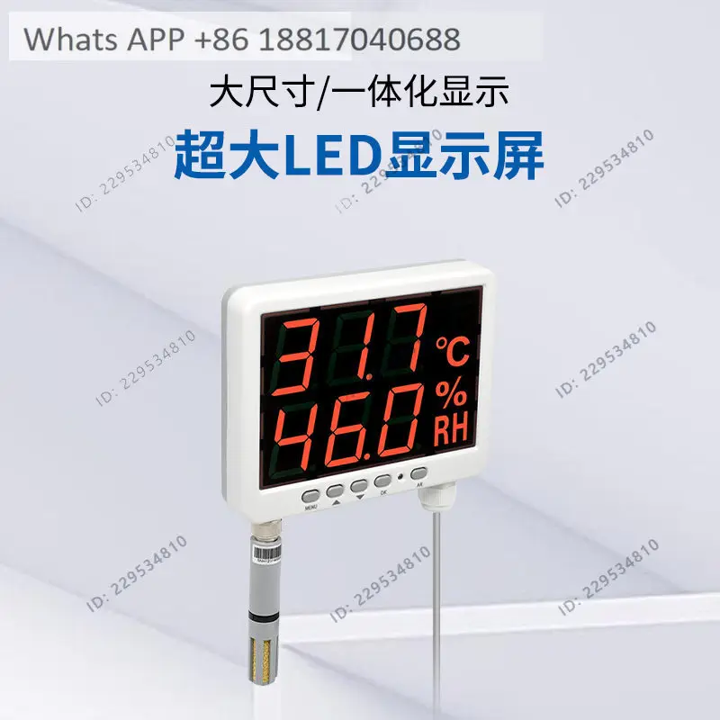 Multifunctional Network Temperature and Humidity Display Recording Instrument Wall Mounted RS485 Communication AS109R
