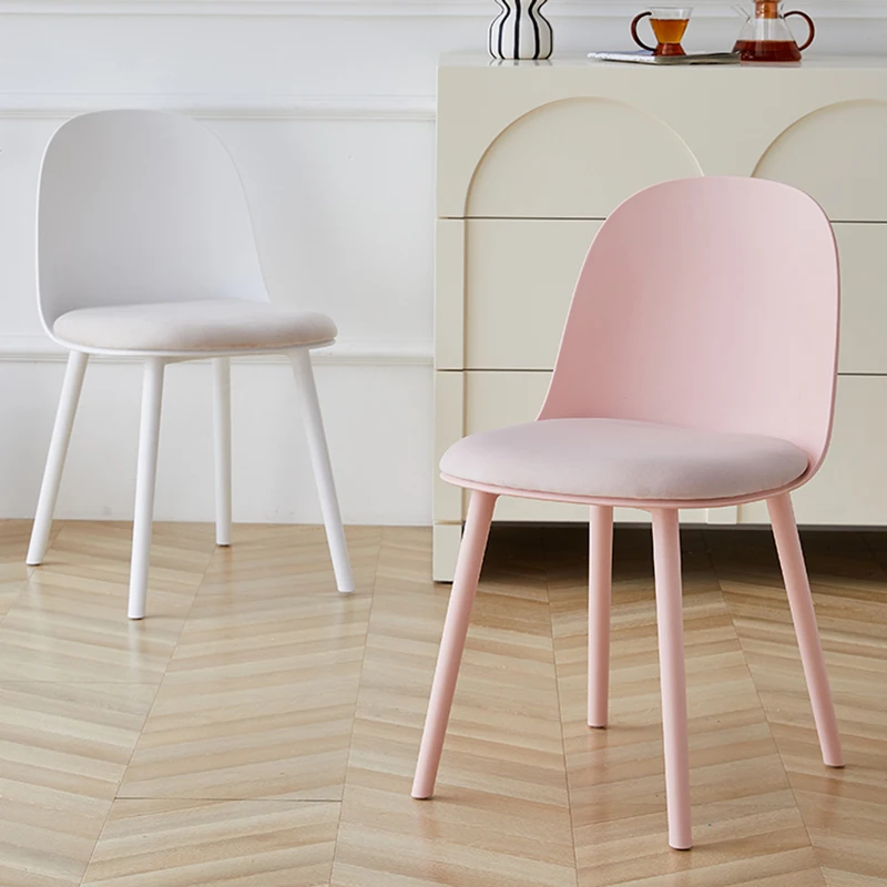 

Nordic Plastic Dining Chair Modern Simple Restaurant Backrest Dining Chair Living Room Kitchen Salon Home Furniture Sillas FYDC