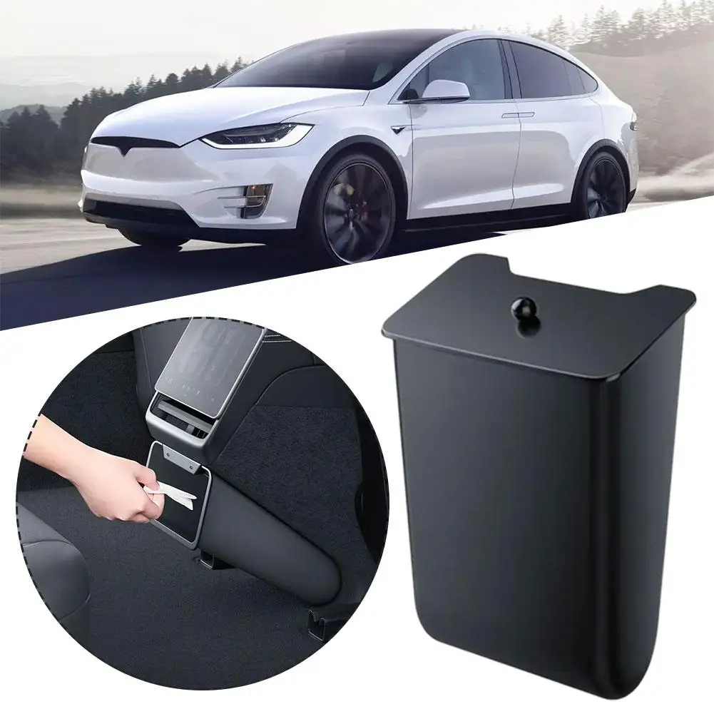 

Rear Magnetic Storage Box For The New Space-saving Car Magnetic Trash Can, Environmentally Friendly And Practical H3Q1