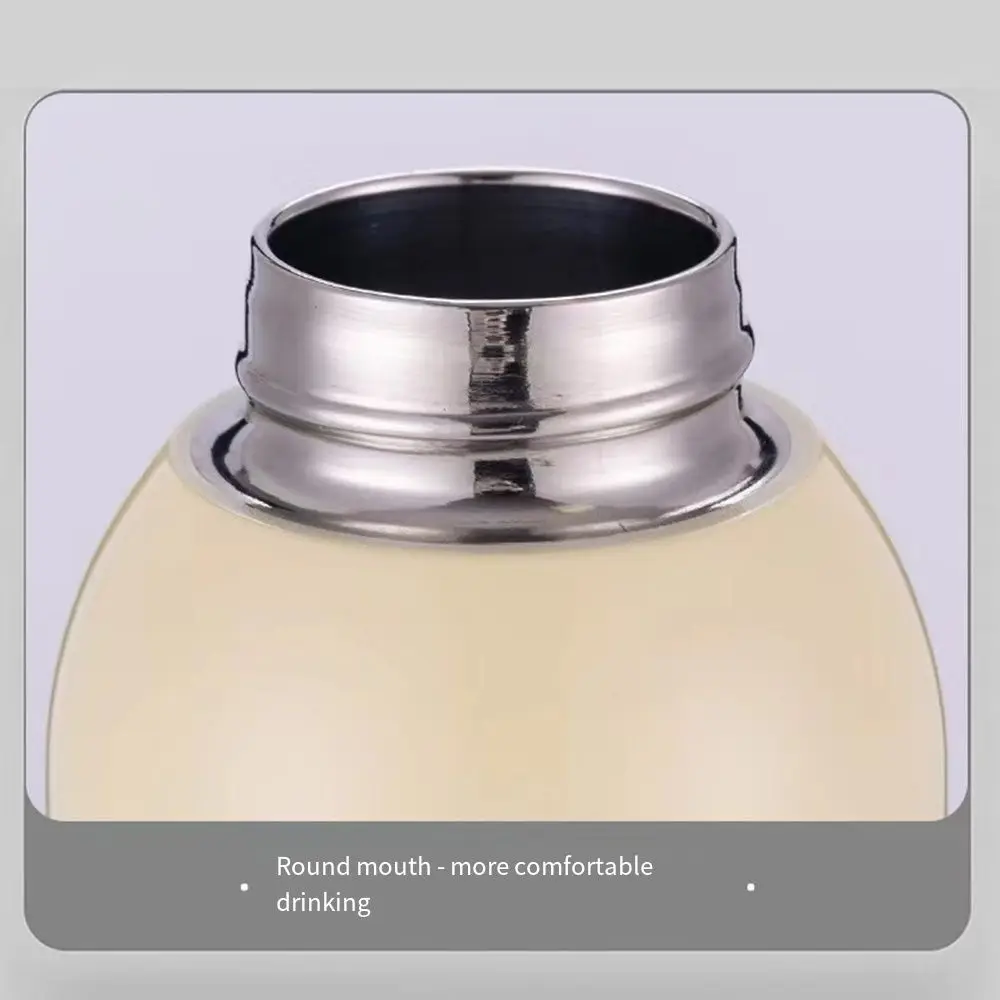 

Portable Lifting Ring Mini Vacuum Thermos Cup Stainless Steel Simple Coffee Mug Non-Slip Leak-proof Insulated Water Bottle Tea