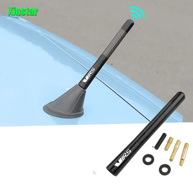 4,7-calowa antena radiowa z włókna węglowego do Skody VRS Superb Fabia Octavia Rapid Scala Yeti Kamiq Scala Karoq