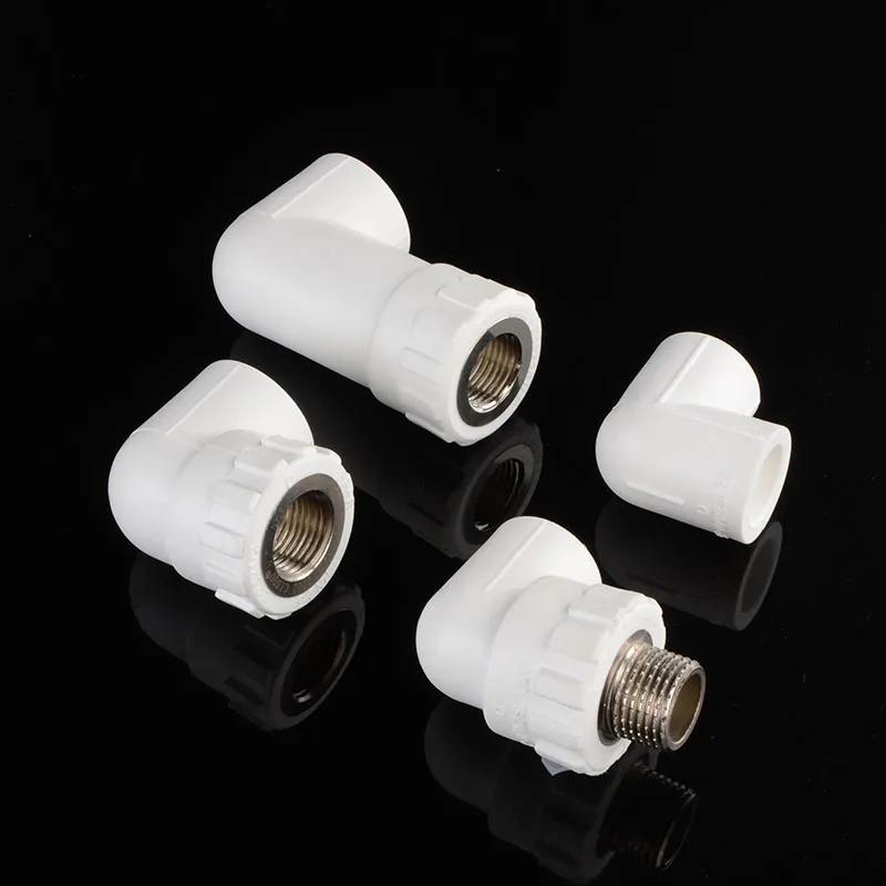 1-50 Uds DN20/25mm PPR accesorios de tubería de codo de fusión en caliente rosca macho 1/2 "conector reductor accesorios de tubería de agua accesorios adaptadores