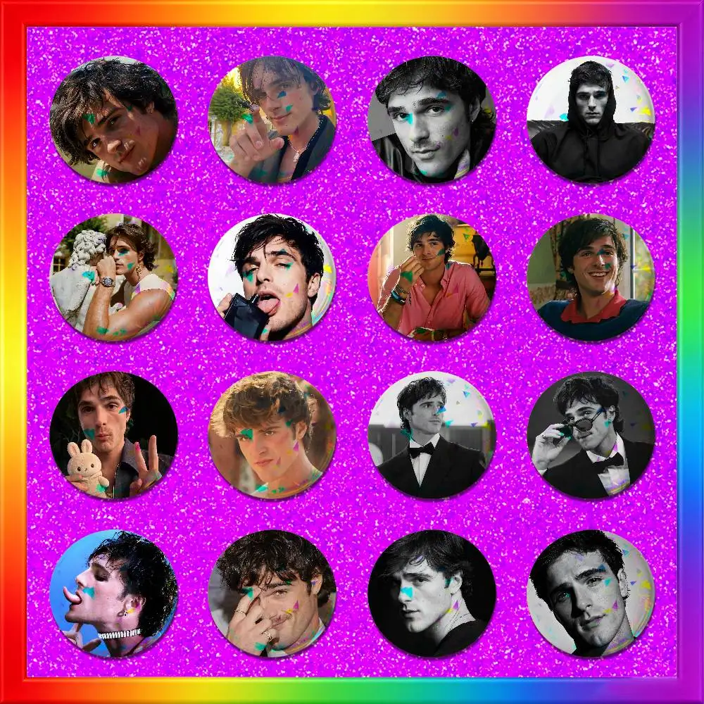 For Jacob Elordi Enamel Pin Badge Round Metal Button Brooch Gift 58mm Custom Hat Ita Bag Pins