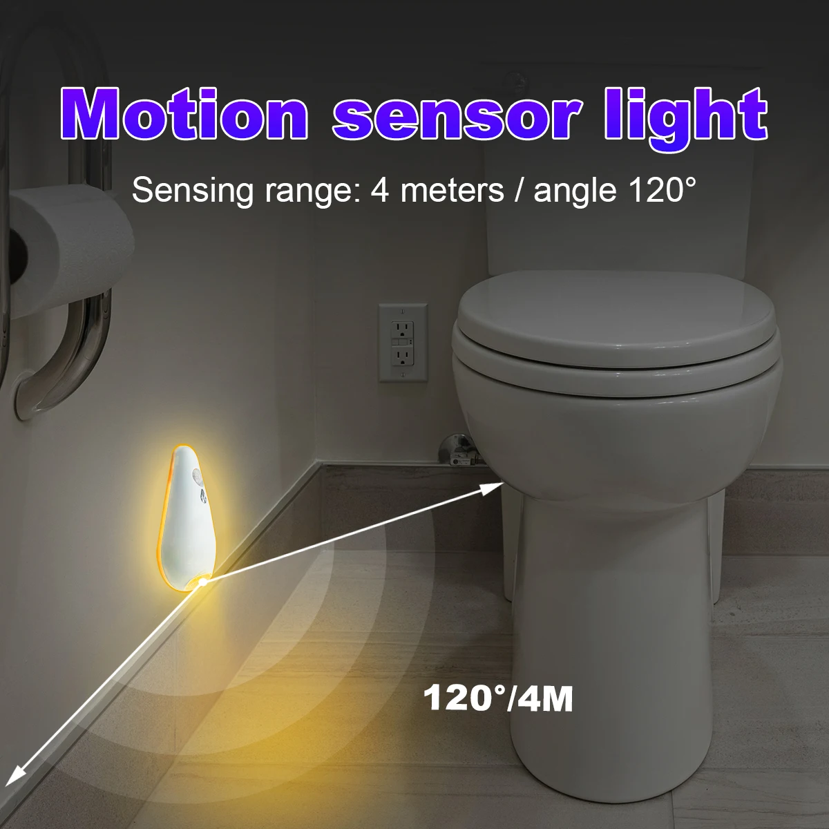 7Color Toilet Night Light Motion Sensor Light Toilet Bowl Light RGB Changing For Bathroom Decoration LED Rechargeable LED Light