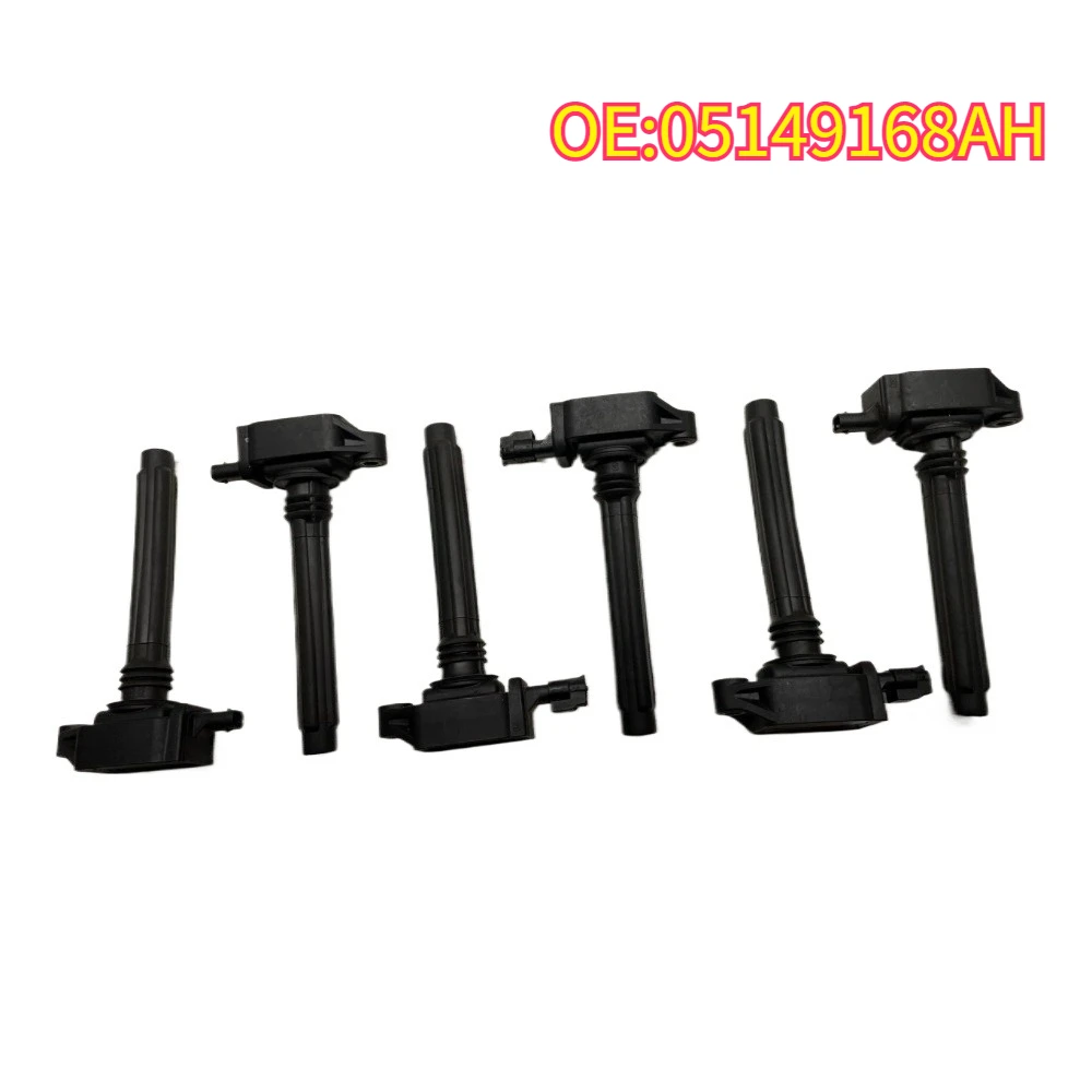 

High quality New for 6pcs 05149168AH Ignition Coil For Jeep Grand Cherokee WK2 3000cc 3600cc Gladiator Wrangler Rubicon JL 2.0L