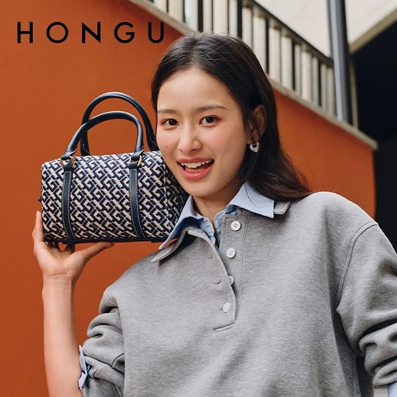 

HONGU New Ethnic Style Bag Women'S Bowling Bag Unique Geometric Pattern High-End Feel Versatile Daily Bag P51456378