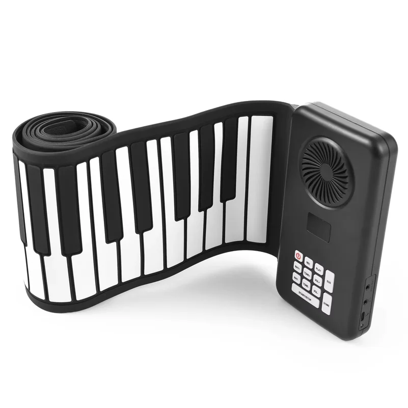 88 Key Portable Piano Handroll Electronic Piano Environmental Silicone Foldable Piano Home Practice Professional Electronic Pian