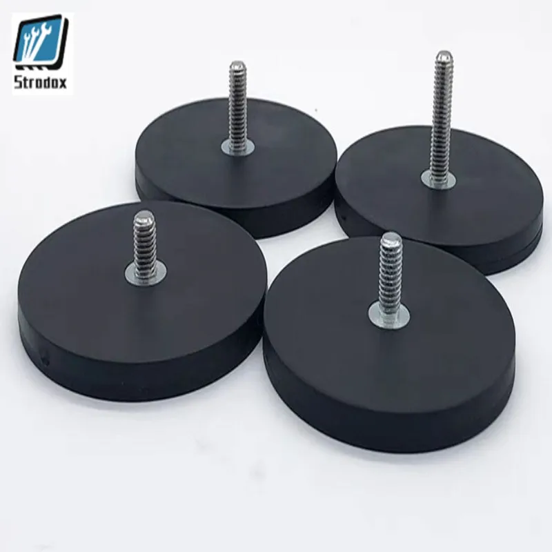 Diameter 88MM Coated Strong Magnetic Roof Suction Cup External Thread M5~M10 Environmentally Friendly And Beautiful