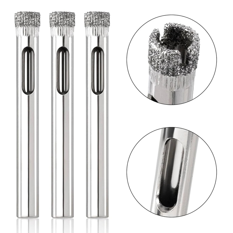 20 Pack Diamond Drill Bit Set,6Mm (1/4Inch) Small Diamond Hole Saw Kit For Glass, Porcelain, Ceramic Tile, Marble Durable