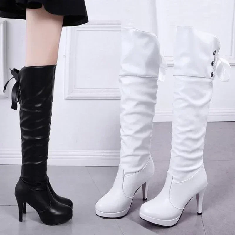 2024 Hot Sales Spring and Autumn Female New Thin Over Knee Female Long Knight  Large Size Female Thigh High Boots Women Boots