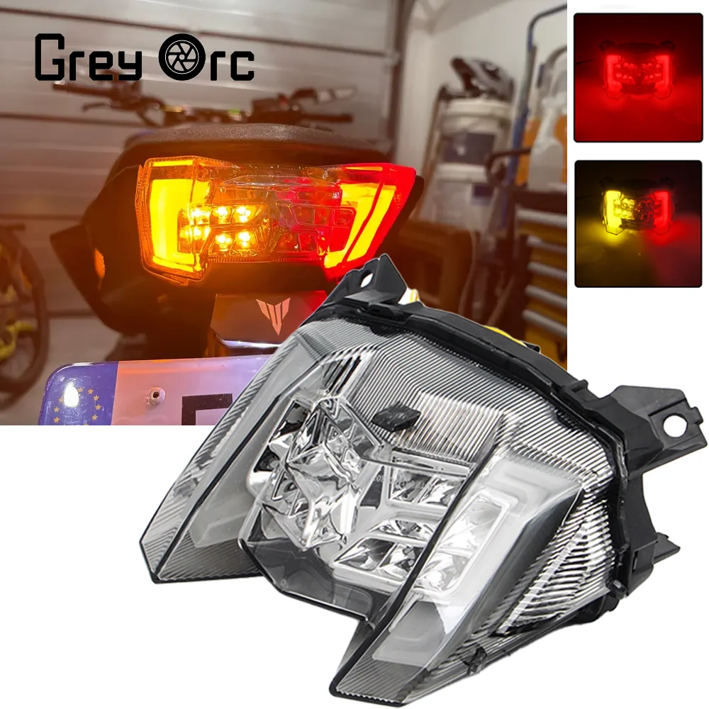 

LED Tali light For Yamaha MT-09 MT09 MT 09 2017 2018 2019 2020 Taillight Rear Warning Turn Signal Indicator Motorcycle Lamp